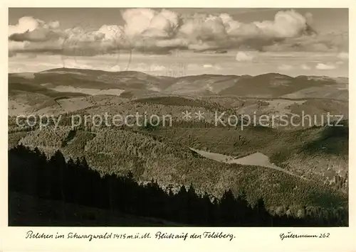 AK / Ansichtskarte Belchen Baden Landschaftspanorama Blick auf den Feldberg Schwarzwald Kat. Neuenweg