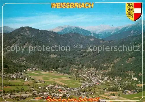AK / Ansichtskarte Weissbriach Fliegeraufnahme Kat. Weissbriach Gitschtal Kaernten