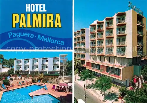 AK / Ansichtskarte Paguera Mallorca Islas Baleares Hotel Palmira Pool Kat. Calvia