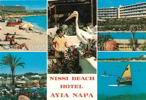 AK / Ansichtskarte Ayia Napa Agia Napa Nissi Beach Hotel Schwimmbad Surfer Kat. Zypern cyprus