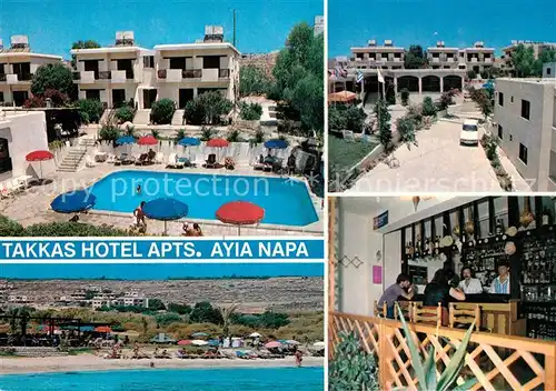 AK / Ansichtskarte Ayia Napa Agia Napa Hotel Takkas Schwimmbad Strand Kat. Zypern cyprus