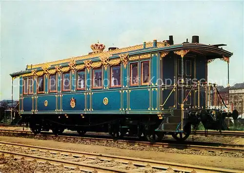 AK / Ansichtskarte Eisenbahn Salonwagen Koenig Ludwig II. von Bayern Nuernberg Eisenbahn Kat. Eisenbahn