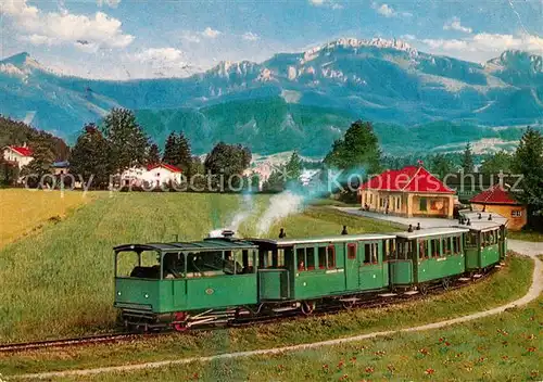AK / Ansichtskarte Eisenbahn Chiemseebahn Prien Eisenbahn Kat. Eisenbahn