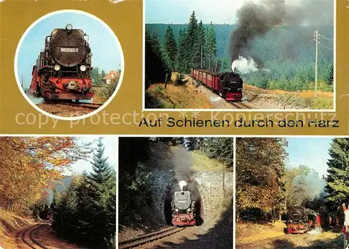 AK / Ansichtskarte Lokomotive Harzquerbahn  Lokomotive Kat. Eisenbahn