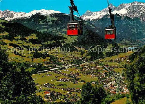AK / Ansichtskarte Seilbahn Hochjochbahn Montafon Schruns Tschagguns  Seilbahn Kat. Bahnen