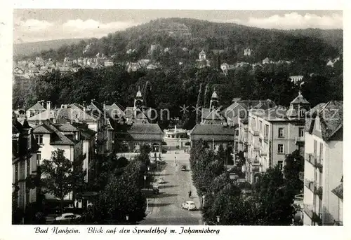 AK / Ansichtskarte Bad Nauheim Blick auf Sprudelhof mit Johannisberg Bad Nauheim Kat. Bad Nauheim