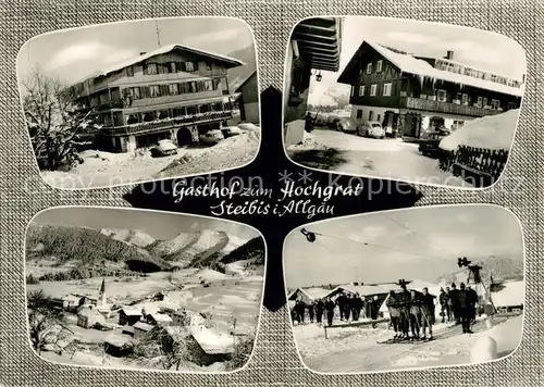 AK / Ansichtskarte Steibis Gasthof zum Hochgrat Wintersportplatz Allgaeuer Alpen Steibis Kat. Oberstaufen