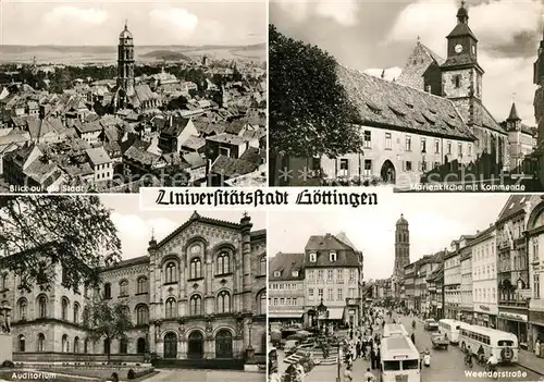 AK / Ansichtskarte Goettingen Niedersachsen Blick auf die Stadt Marienkirche Kommende Auditorium Weenderstrasse Goettingen Niedersachsen Kat. Goettingen