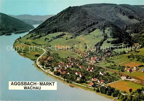 AK / Ansichtskarte Aggsbach Dorf Fliegeraufnahme Markt Wachau  Aggsbach Dorf