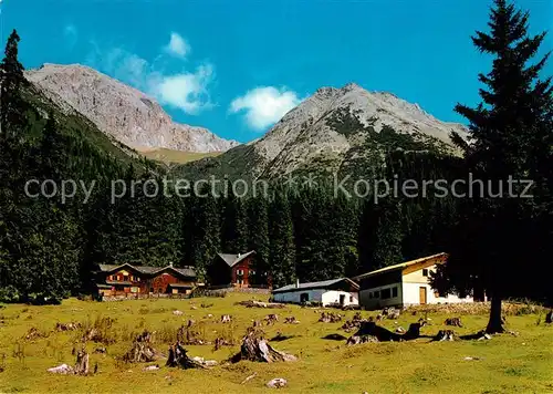 AK / Ansichtskarte Leutasch Alpenwirtschaft Tillfussalm und Ganghofers Jagdhaus Leutasch Kat. Leutasch Tirol