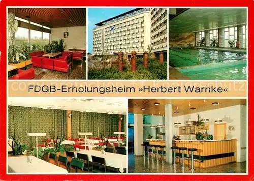 AK / Ansichtskarte Klink Waren FDGB Erholungsheim Herbert Warnke Klink Waren Kat. Klink Waren