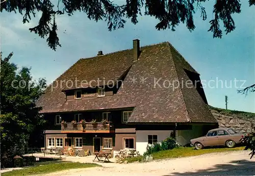 AK / Ansichtskarte Schonach Schwarzwald Cafe Pension Bergwaldhof Schonach Schwarzwald Kat. Schonach im Schwarzwald