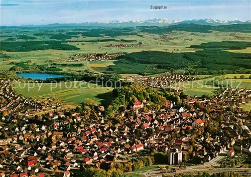 AK / Ansichtskarte Leutkirch Fliegeraufnahme mit Zugspitze Leutkirch Kat. Leutkirch im Allgaeu