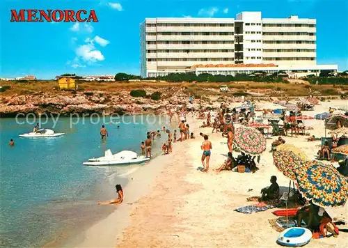 AK / Ansichtskarte Cala en Bosch Menorca Hotel Cala en Bosch Strand Cala en Bosch