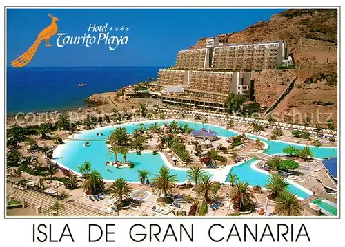 AK / Ansichtskarte Mogan Hotel Taurito Playa Fliegeraufnahme Poll Mogan Kat. Gran Canaria Spanien