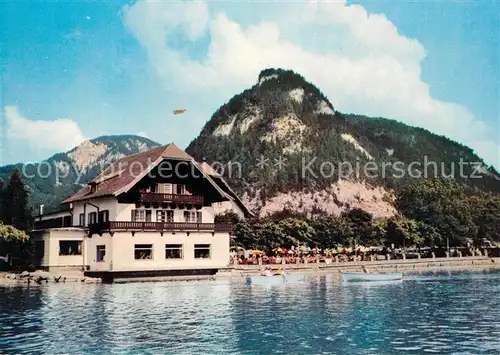 AK / Ansichtskarte Fuschl See Salzkammergut Hotel Seerose mit Ellmaustein Fuschl See Salzkammergut Kat. Fuschl am See