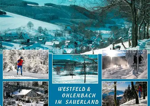 AK / Ansichtskarte Westfeld Sauerland Ohlenbach Winterlandschaften Westfeld Sauerland Kat. Schmallenberg