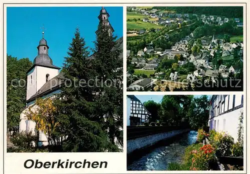 AK / Ansichtskarte Oberkirchen Sauerland Fliegeraufnahme Kirche Oberkirchen Sauerland Kat. Schmallenberg