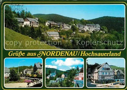 AK / Ansichtskarte Nordenau Panorama Fachwerk Nordenau Kat. Schmallenberg