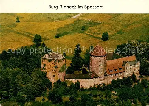 AK / Ansichtskarte Rieneck Fliegeraufnahme Burg Rieneck Kat. Rieneck