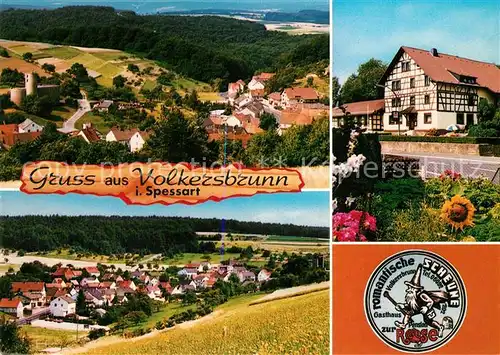 AK / Ansichtskarte Volkersbrunn Burg Pension Gasthaus Zur Rose Volkersbrunn Kat. Leidersbach
