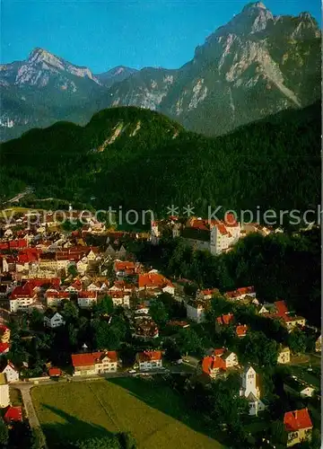 AK / Ansichtskarte Fuessen Allgaeu Fliegeraufnahme Straussberg Saeuling Schloss Fuessen Allgaeu Kat. Fuessen