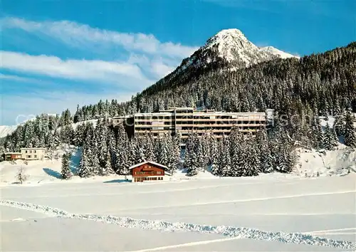 AK / Ansichtskarte Davos Dorf GR Hochgebirgs Sanatorium Valbella Winter Davos Platz Kat. Davos