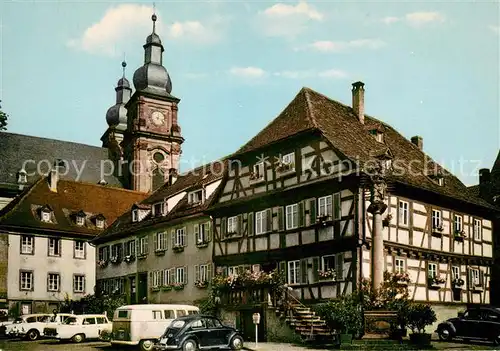 AK / Ansichtskarte Amorbach Marktplatz Rathaus Amorbach Kat. Amorbach