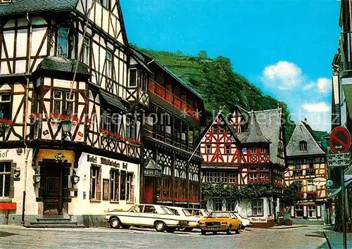 AK / Ansichtskarte Bacharach Rhein Marktplatz Altes Haus Bacharach Rhein Kat. Bacharach