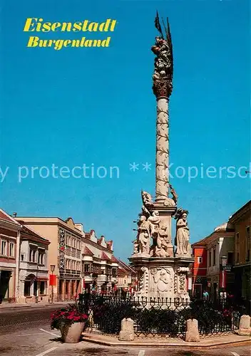 AK / Ansichtskarte Eisenstadt Hauptstrasse Dreifaltigkeitssaeule  Eisenstadt Kat. Eisenstadt