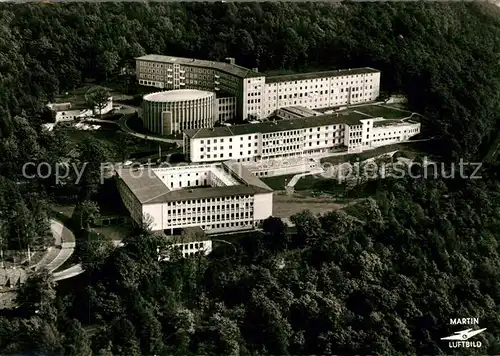 AK / Ansichtskarte Gemuenden Main Provinzhaus der Kreuzschwestern mit Schule Fliegeraufnahme Gemuenden Main Kat. Gemuenden a.Main