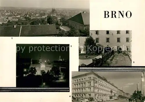 AK / Ansichtskarte Brno Bruenn Hradu na mesto Rude armady Mendelova pokusna zahradka Hotel Grand Brno Bruenn Kat. Brno
