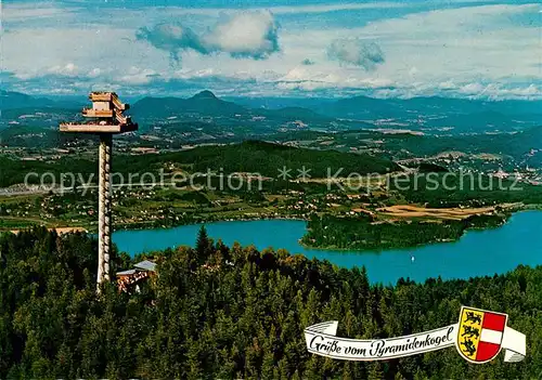 AK / Ansichtskarte Woerthersee Aussichtsturm Pyramidenkogel Woerthersee Kat. Oesterreich