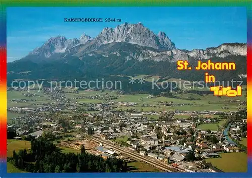 AK / Ansichtskarte St Johann Tirol Kaisergebirge Fliegeraufnahme St Johann Tirol Kat. St. Johann in Tirol