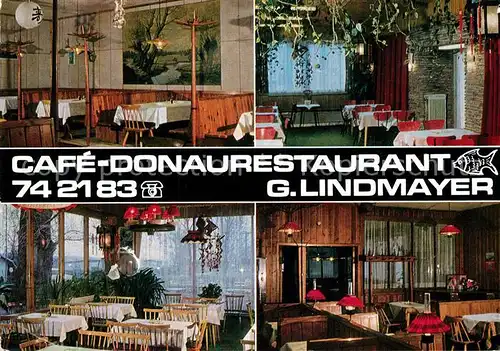 AK / Ansichtskarte Wien Cafe Donaurestaurant Lindmayer Wien Kat. Wien