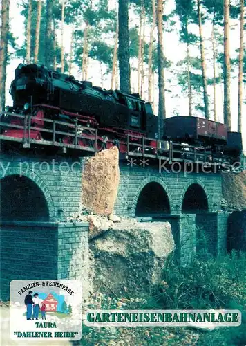 AK / Ansichtskarte Lokomotive Taura Wood Railroad Company Dahlener Heide  Lokomotive Kat. Eisenbahn