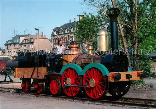 AK / Ansichtskarte Lokomotive Saxonia Gueterbahnhof Dresden  Lokomotive Kat. Eisenbahn