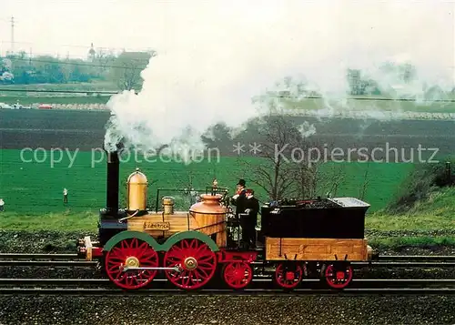 AK / Ansichtskarte Lokomotive Dampflokomotive Saxonia  Lokomotive Kat. Eisenbahn