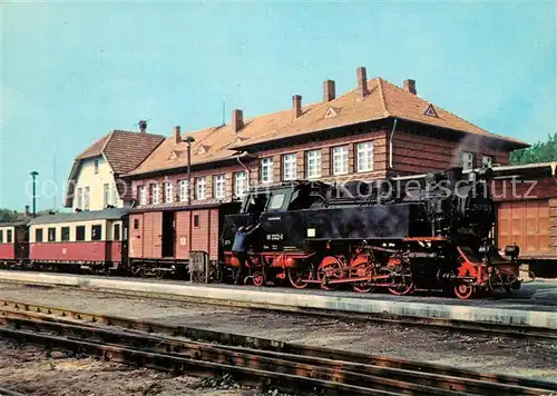 AK / Ansichtskarte Lokomotive Bahnhof Kuehlungsborn  Lokomotive Kat. Eisenbahn