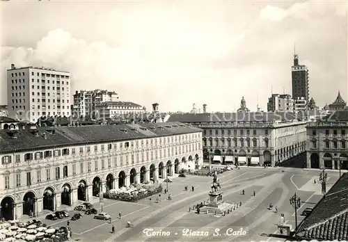 AK / Ansichtskarte Torino Piazza San Carlo Monumento Torino Kat. Torino