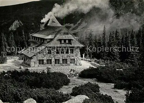 AK / Ansichtskarte Hala Gasienicowa Schronisko PTTK Murowaniec Tatry Berghuette Hohe Tatra 