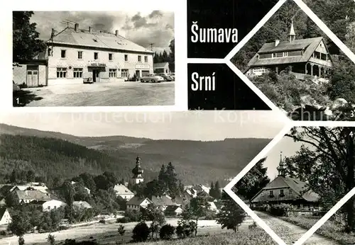AK / Ansichtskarte Srni Hotel Sumava Celkovy pohled Turnerova chata Klostermanka Srni Kat. Srni Rehberg