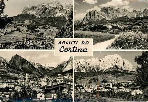 AK / Ansichtskarte Cortina d Ampezzo Gesamtansicht mit Dolomiten Cortina d Ampezzo Kat. Cortina d Ampezzo