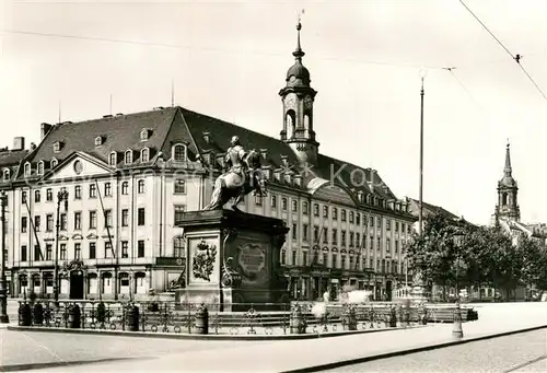 AK / Ansichtskarte Dresden Neustaedter Rathaus Denkmal vor Zerstoerung 1945 Repro Dresden Kat. Dresden Elbe
