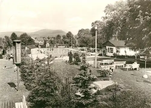 AK / Ansichtskarte Dermbach Thueringen Rhoen Schwimmbad Freibad Dermbach Thueringen Rhoen Kat. Dermbach Thueringen