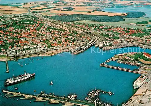 AK / Ansichtskarte Korsor Fliegeraufnahme mit Hafen Korsor Kat. Daenemark