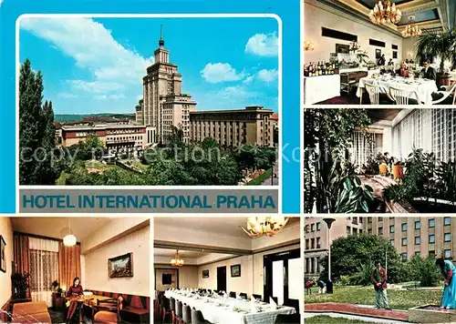 AK / Ansichtskarte Praha Prahy Prague Hotel International Minigolf Praha Prahy Prague Kat. Praha