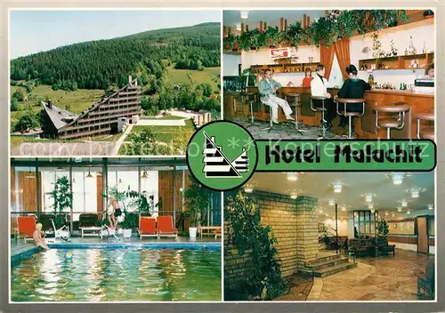 AK / Ansichtskarte Swieradow Zdroj Bad Flinsberg Hotel Gorski Malachit Schwimmbad Panorama Swieradow Zdroj Kat. 