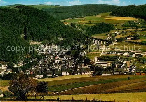 AK / Ansichtskarte Willingen Sauerland Panorama Bahnviadukt Willingen Sauerland Kat. Willingen (Upland)