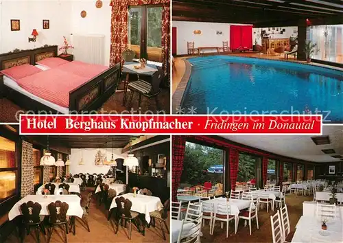 AK / Ansichtskarte Fridingen Donau Hotel Berghaus Knopfmacher Schwimmbad Fridingen Donau Kat. Fridingen an der Donau